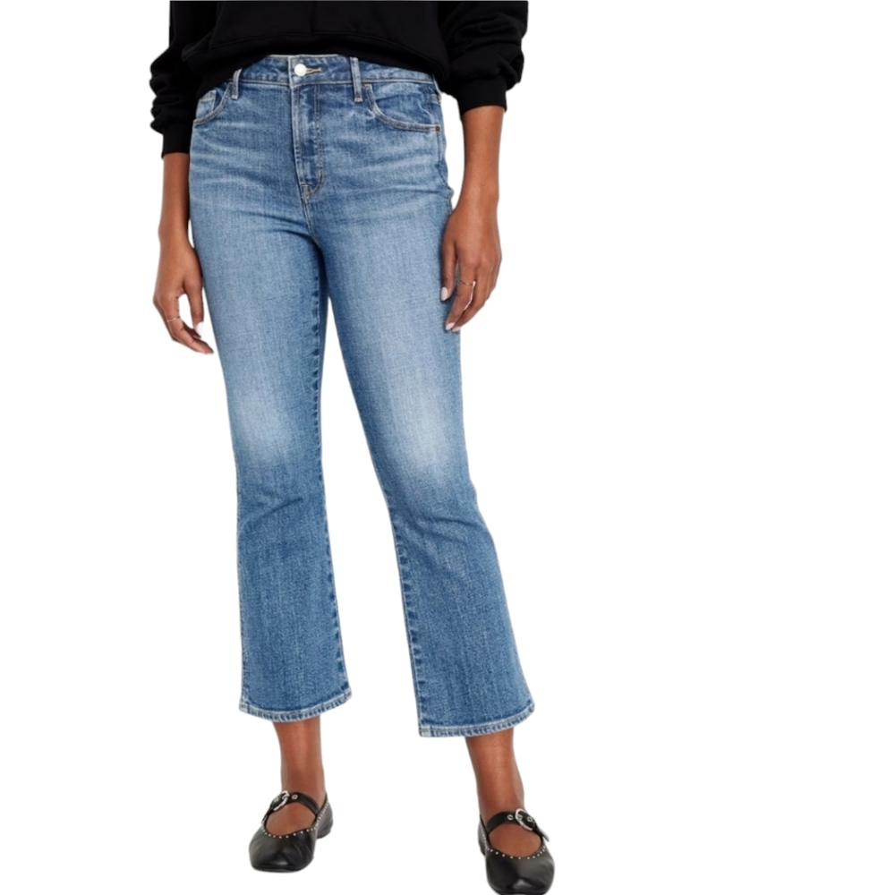 Old Navy High Rise Ankle Flare Jeans - Picture 1 of 5